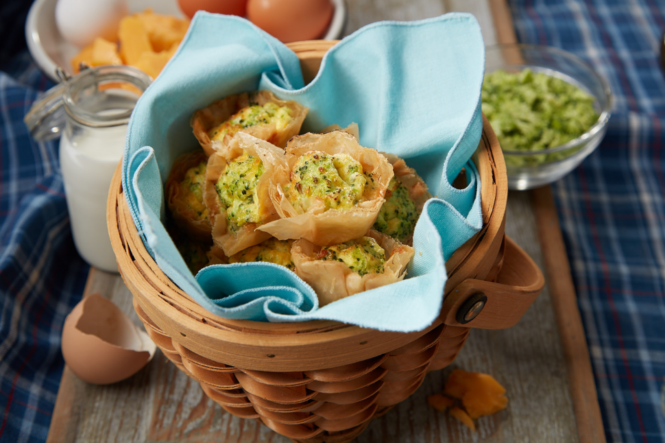 Broccoli Cheese Mini Quiches