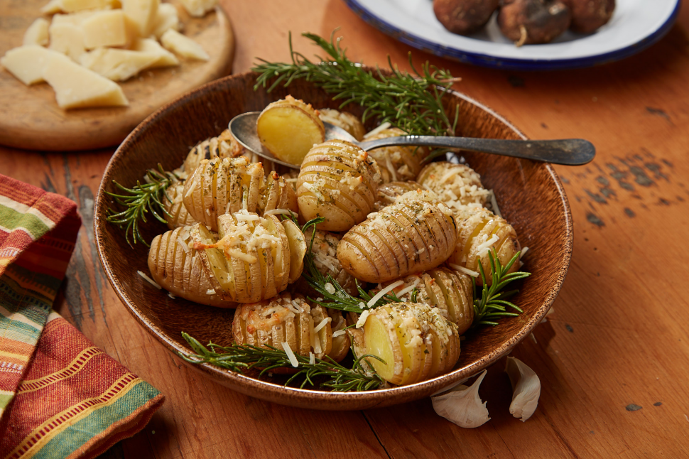 Parmesan New Potato Blossoms